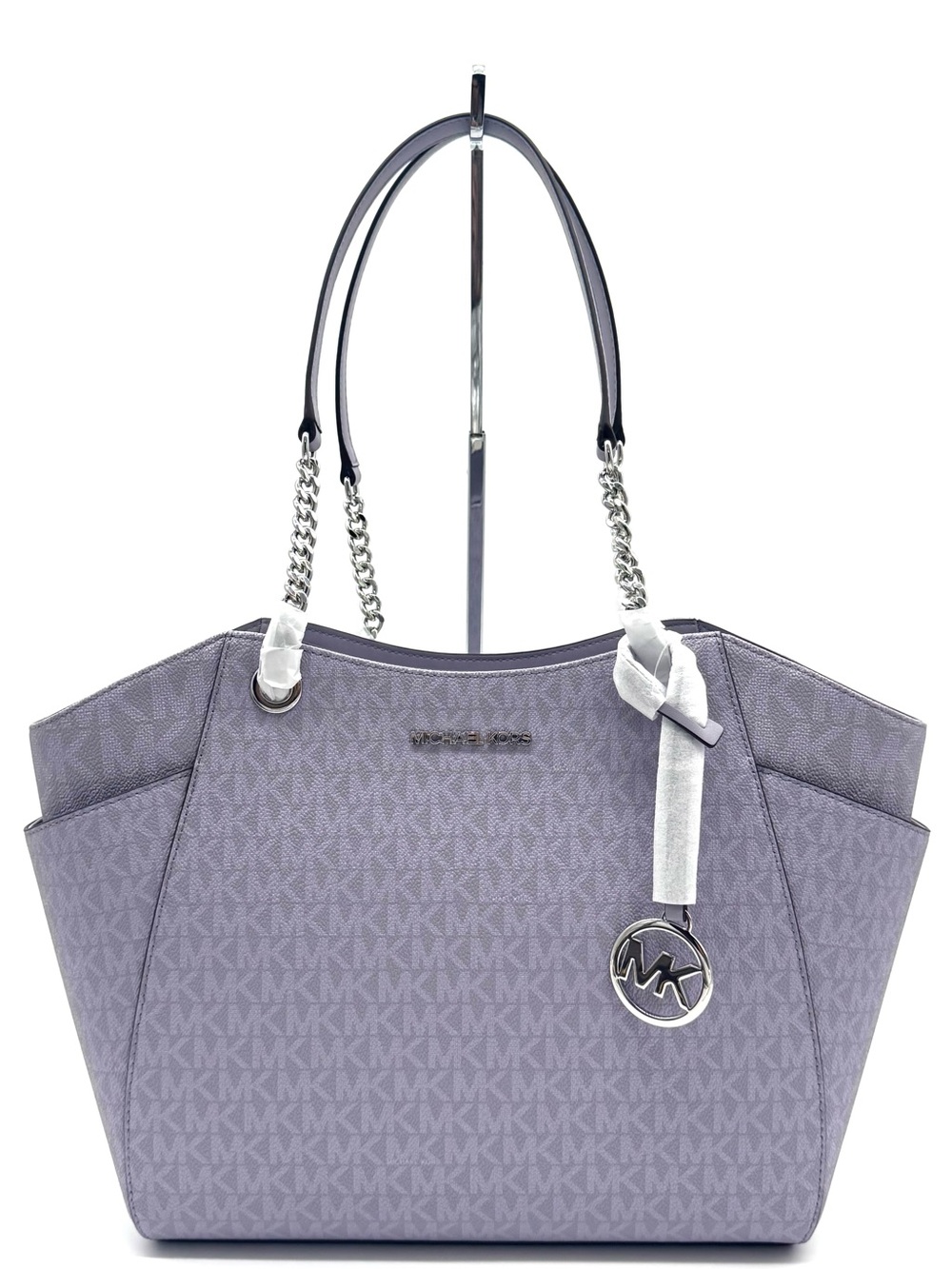 Michael Kors Jet Set Large Signature Logo Shoulder Bag - Lilac
